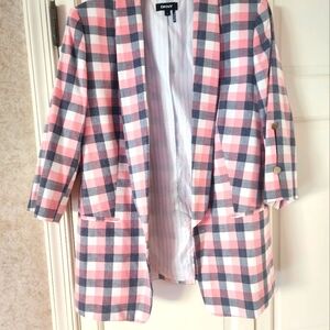 DKNY Women's Plaid Blazer size 12